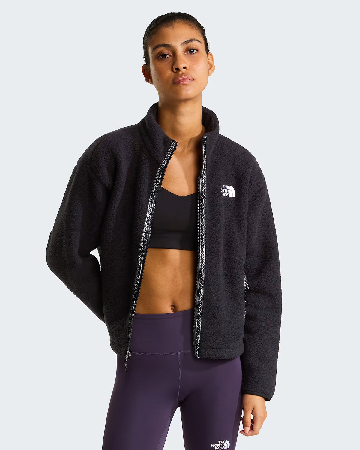Womens Fleeski Full Zip Fleece (TNF Black)