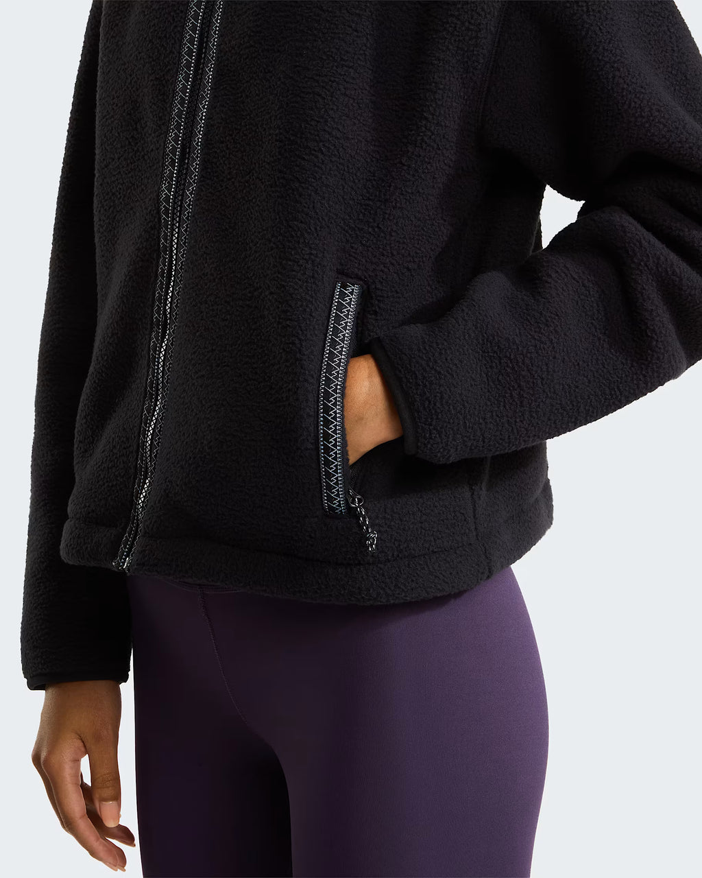 Womens Fleeski Full Zip Fleece (TNF Black)