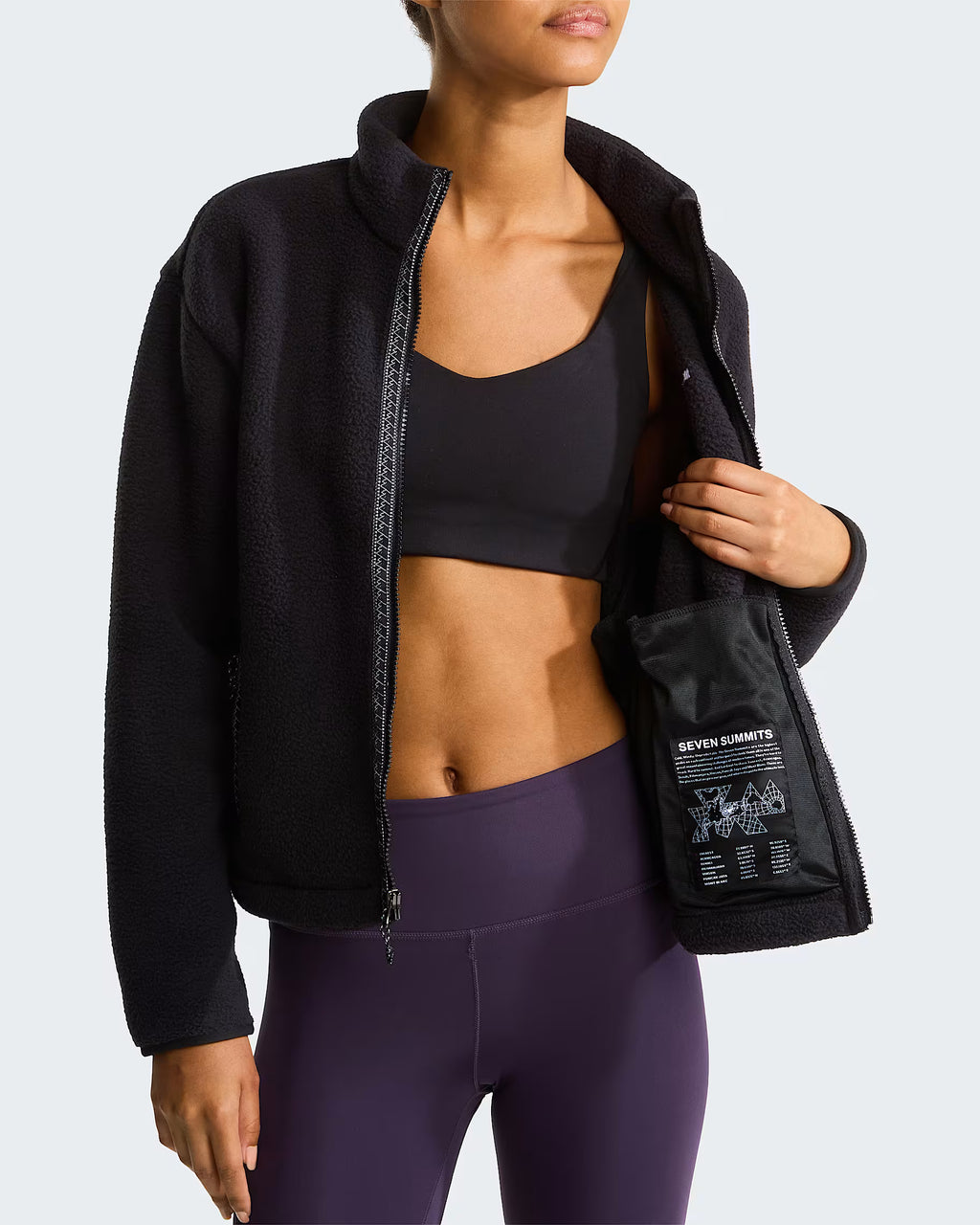 Womens Fleeski Full Zip Fleece (TNF Black)