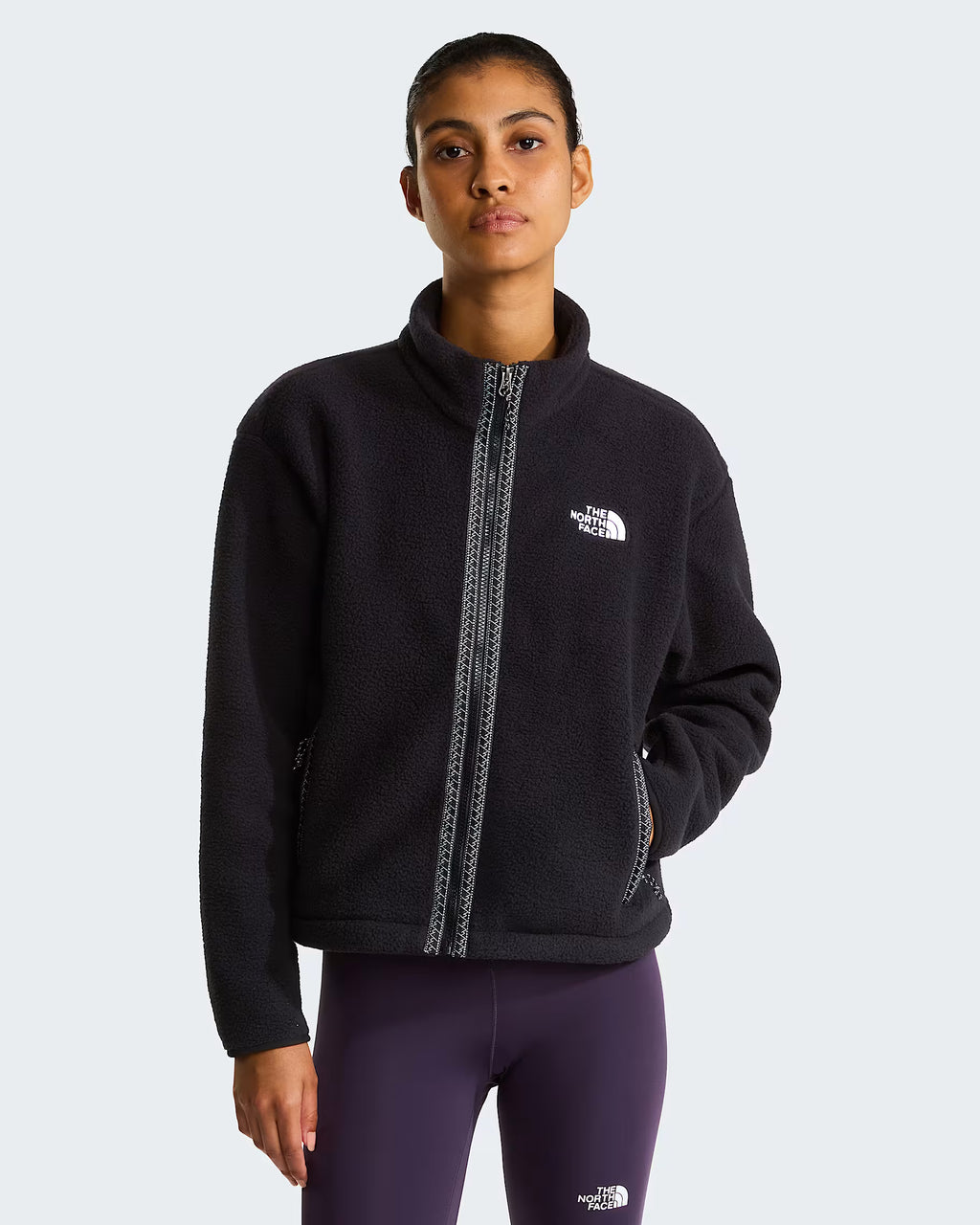 Womens Fleeski Full Zip Fleece (TNF Black)