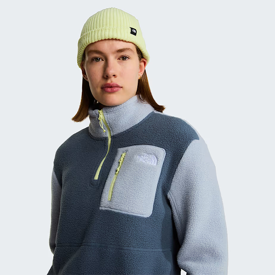 Womens Yumiori 1/4 Zip Fleece (Granite Grey/Frost Grey/Lemon Mist)