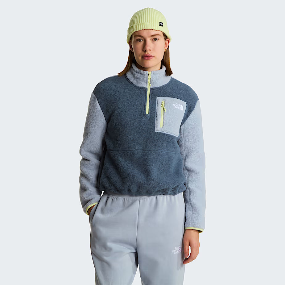 Womens Yumiori 1/4 Zip Fleece (Granite Grey/Frost Grey/Lemon Mist)