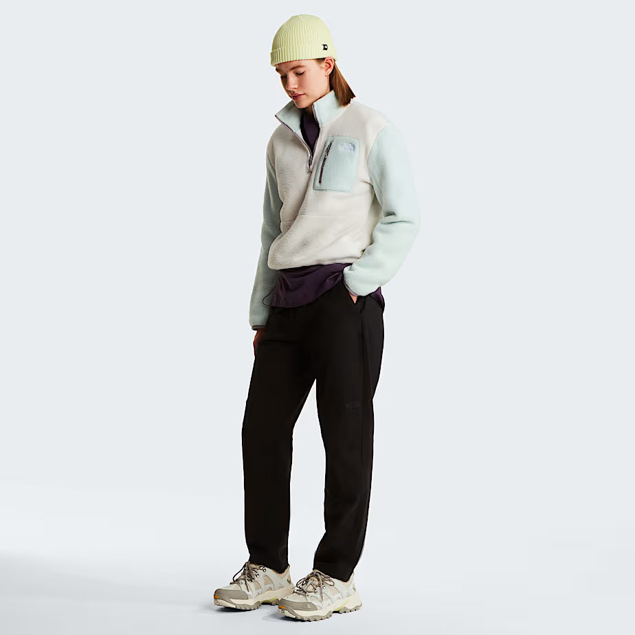Womens Yumiori 1/4 Zip Fleece (White Dune/Opal Frost/Transcendent Grey)