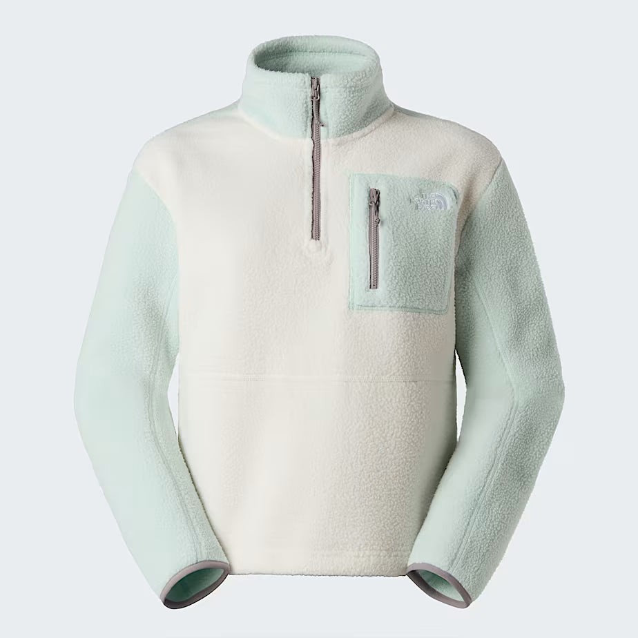 Womens Yumiori 1/4 Zip Fleece (White Dune/Opal Frost/Transcendent Grey)