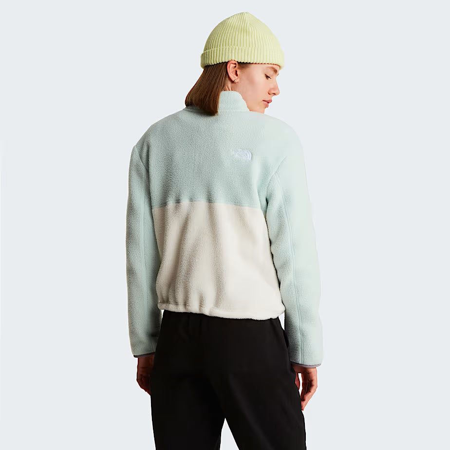 Womens Yumiori 1/4 Zip Fleece (White Dune/Opal Frost/Transcendent Grey)