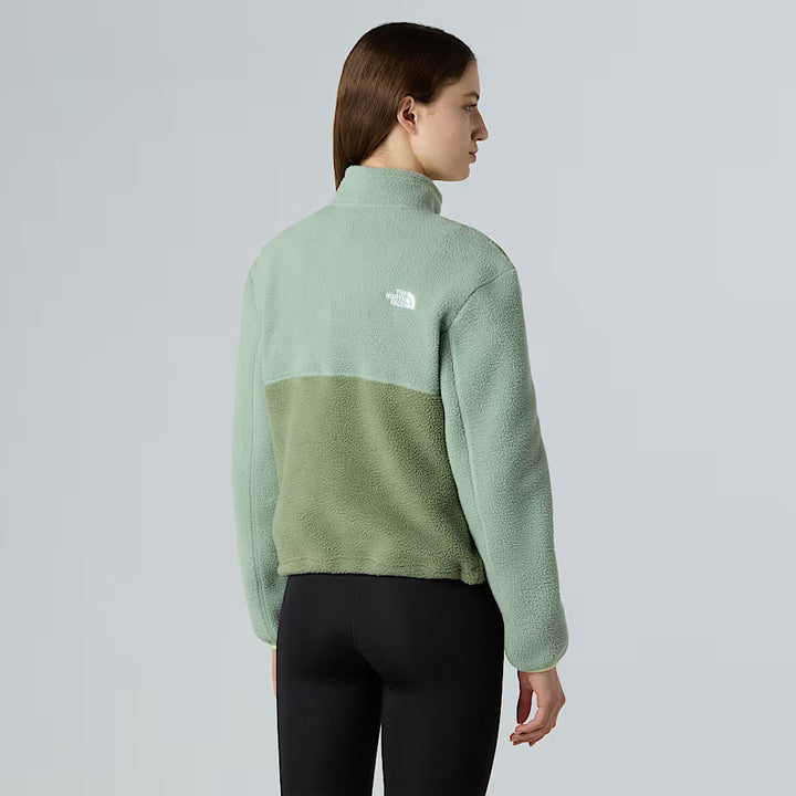 Womens Yumiori 1/4 Zip Fleece (Bark Mist/Slate Moss)