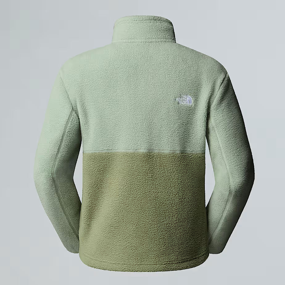 Womens Yumiori 1/4 Zip Fleece (Bark Mist/Slate Moss)