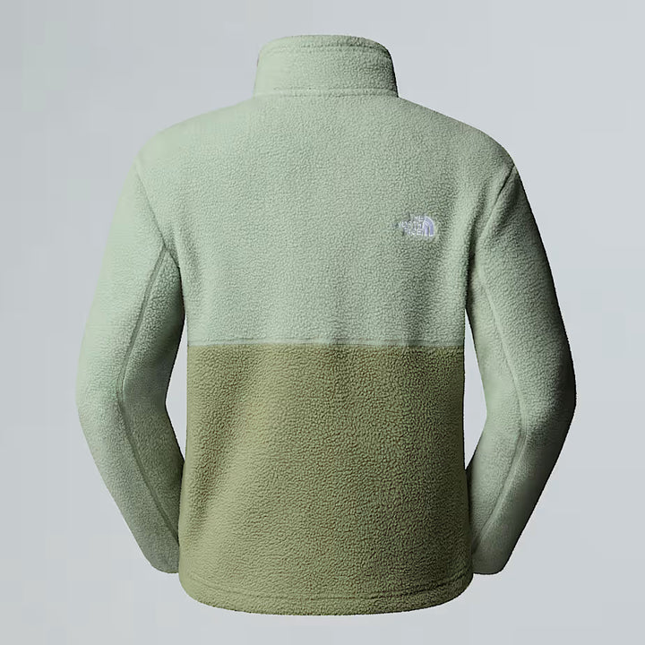Womens Yumiori 1/4 Zip Fleece (Bark Mist/Slate Moss)