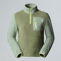 Womens Yumiori 1/4 Zip Fleece (Bark Mist/Slate Moss)