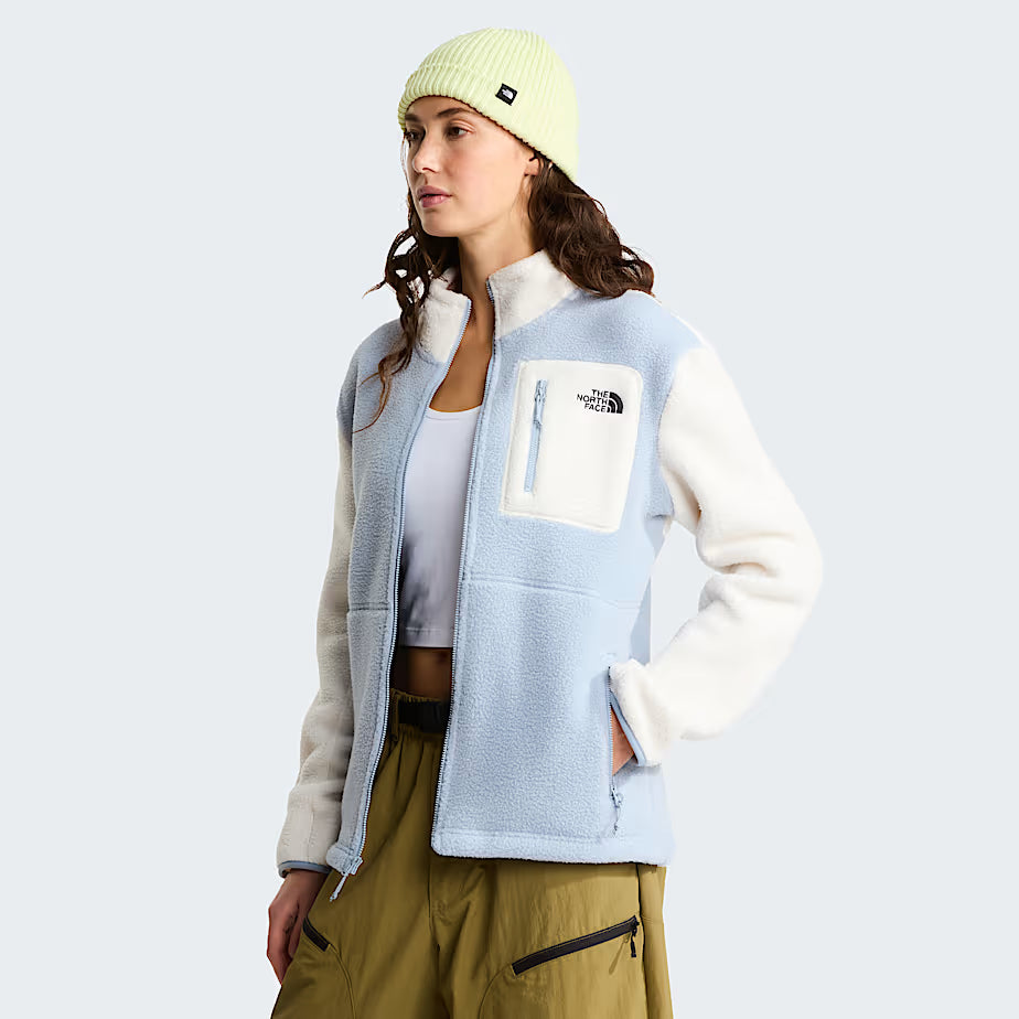Womens Yumiori Full Zip Fleece (Frost Grey/White Dune)