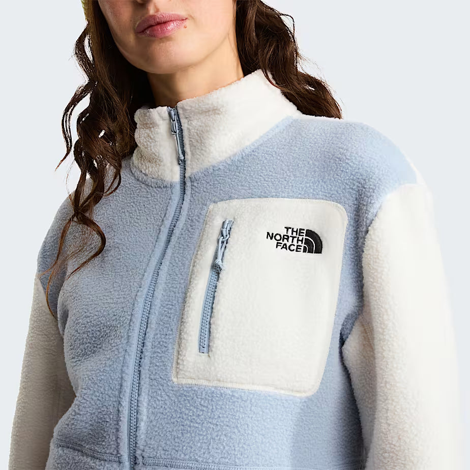 Womens Yumiori Full Zip Fleece (Frost Grey/White Dune)