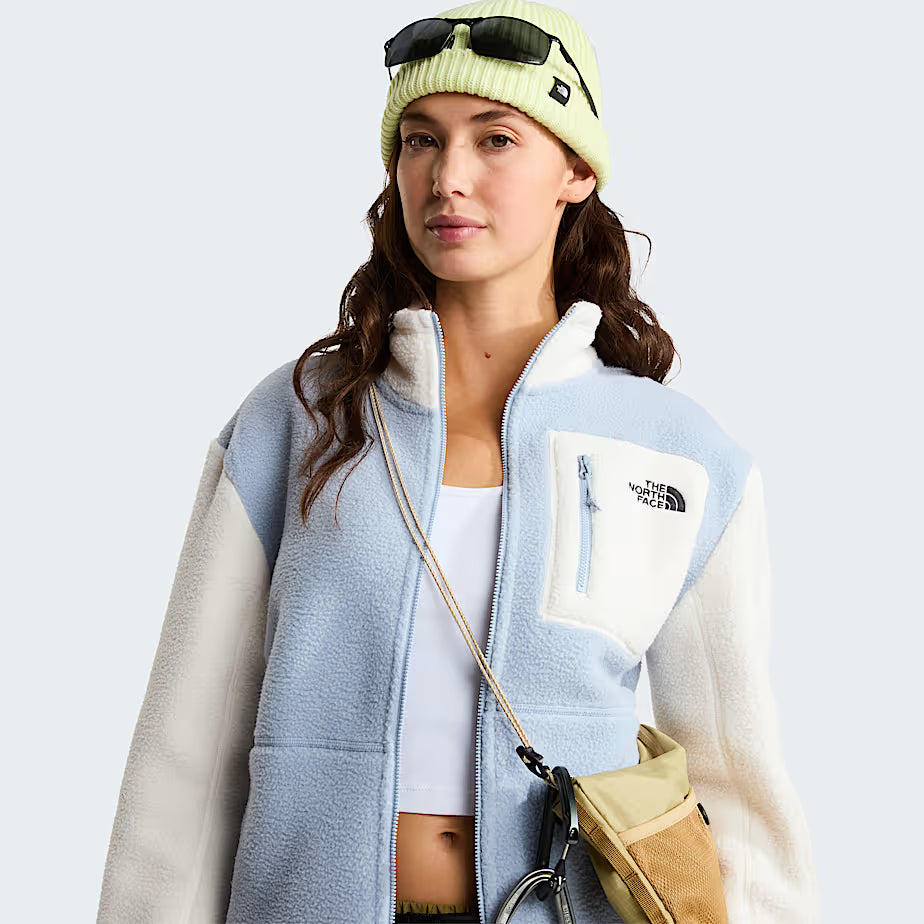 Womens Yumiori Full Zip Fleece (Frost Grey/White Dune)