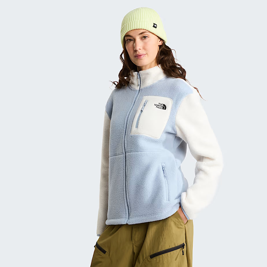 Womens Yumiori Full Zip Fleece (Frost Grey/White Dune)