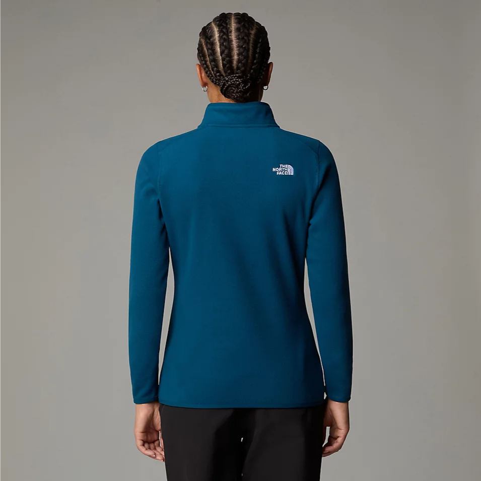 Womens 100 Glacier 1/4 Zip Fleece (Midnight Petrol)