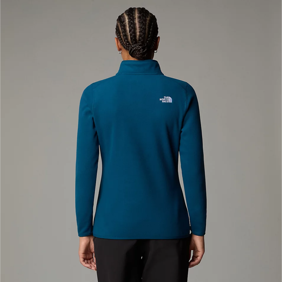 Womens 100 Glacier 1/4 Zip Fleece (Midnight Petrol)