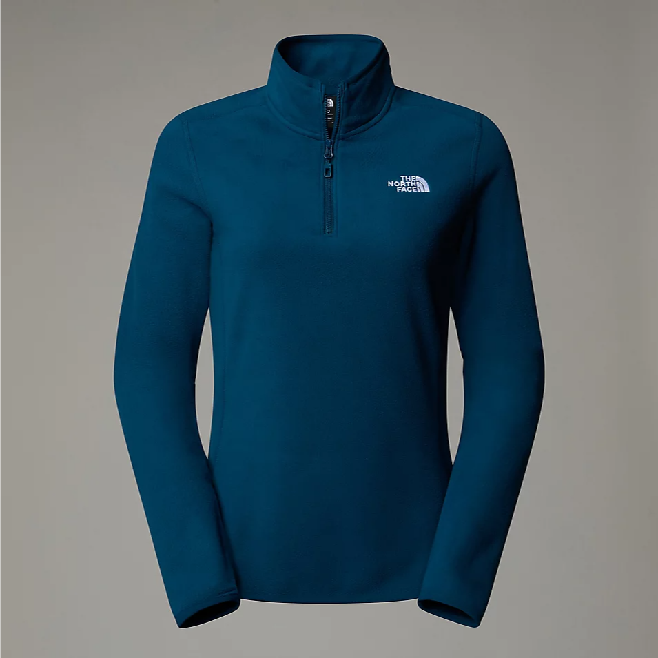 Womens 100 Glacier 1/4 Zip Fleece (Midnight Petrol)