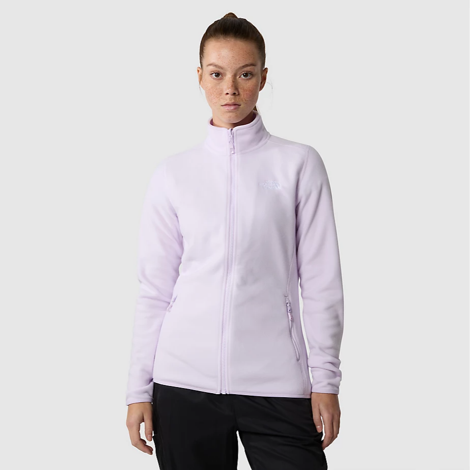 Womens 100 Glacier Full-Zip Fleece (Icy Lilac)