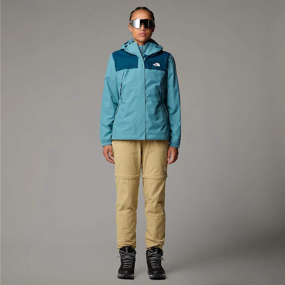 Womens Antora Jacket (Algae Blue/Midnight Petrol)