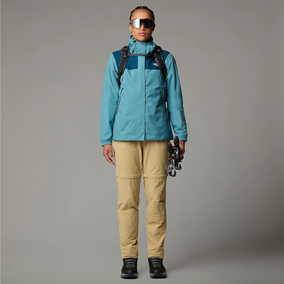 Womens Antora Jacket (Algae Blue/Midnight Petrol)
