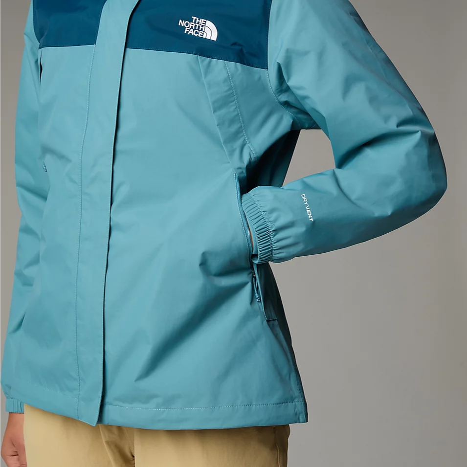 Womens Antora Jacket (Algae Blue/Midnight Petrol)
