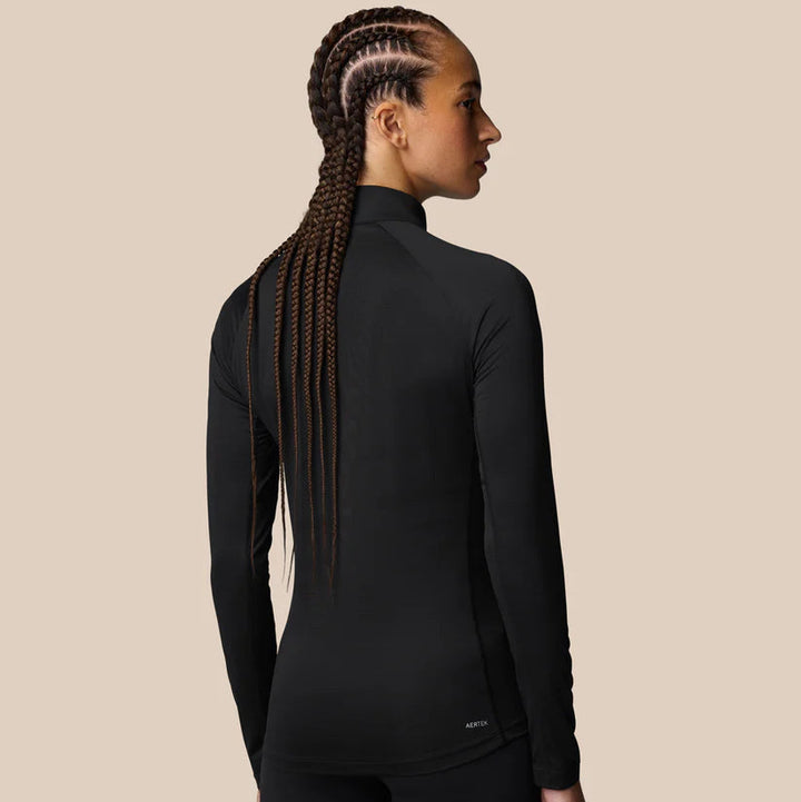 Womens Adapt Training 1/2 Zip Top (Black/White)