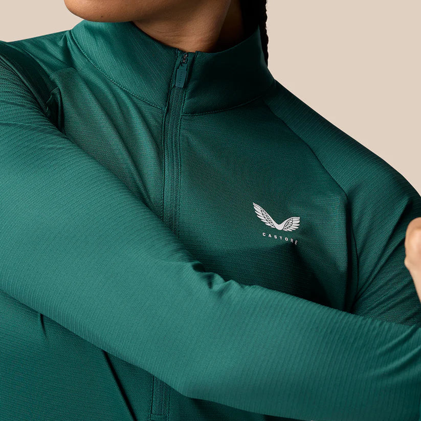 Womens Adapt Training 1/2 Zip Top (Seafoam Green/White)