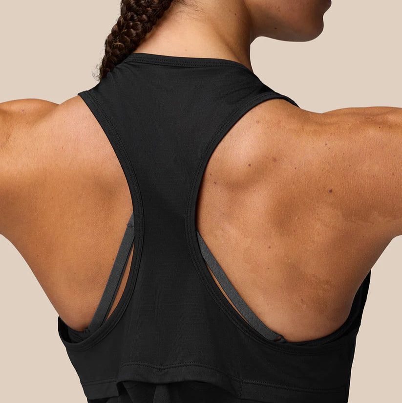 Womens Adapt Training Tank Top (Black/White)