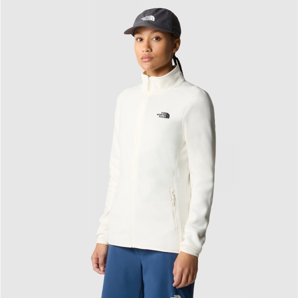Womens 100 Glacier Full-Zip Fleece (White Dune)