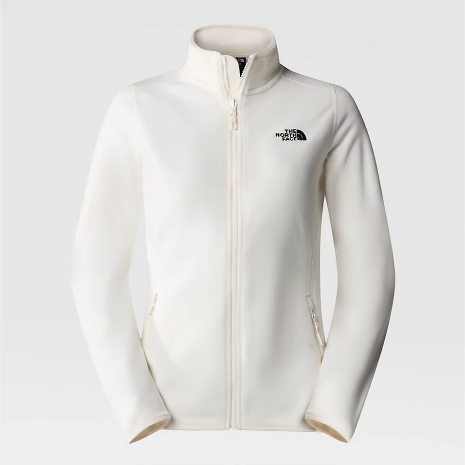 Womens 100 Glacier Full-Zip Fleece (White Dune)