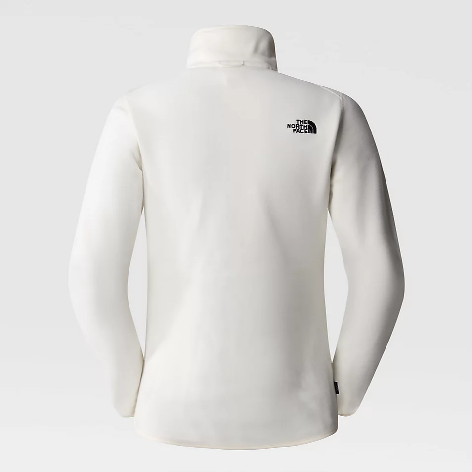 Womens 100 Glacier Full-Zip Fleece (White Dune)