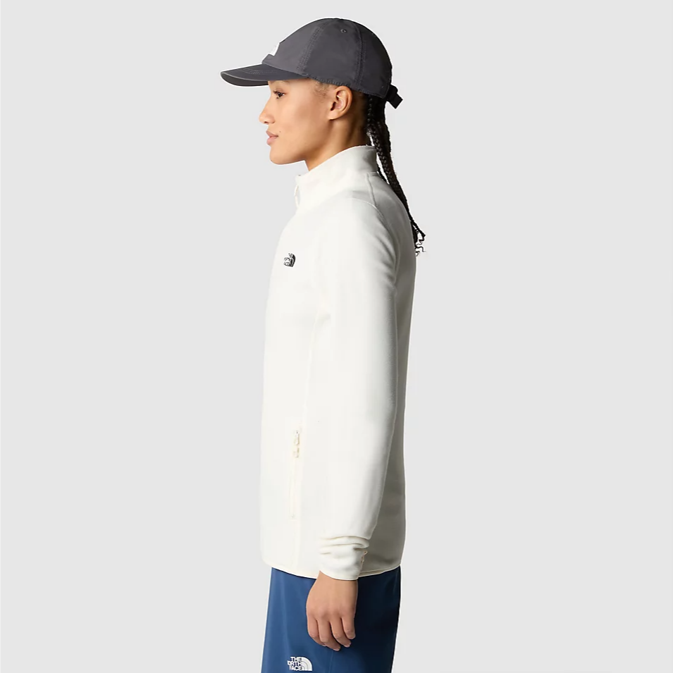 Womens 100 Glacier Full-Zip Fleece (White Dune)