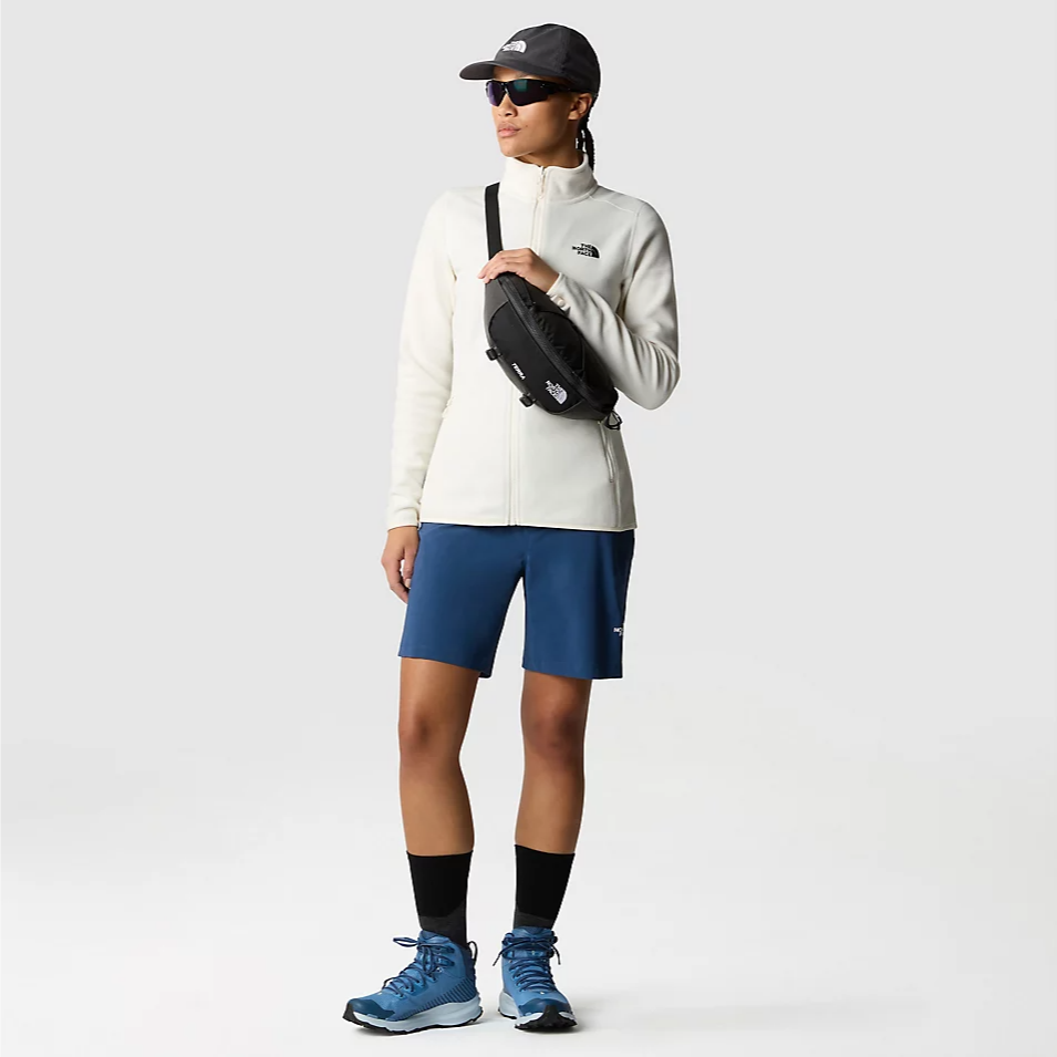 Womens 100 Glacier Full-Zip Fleece (White Dune)