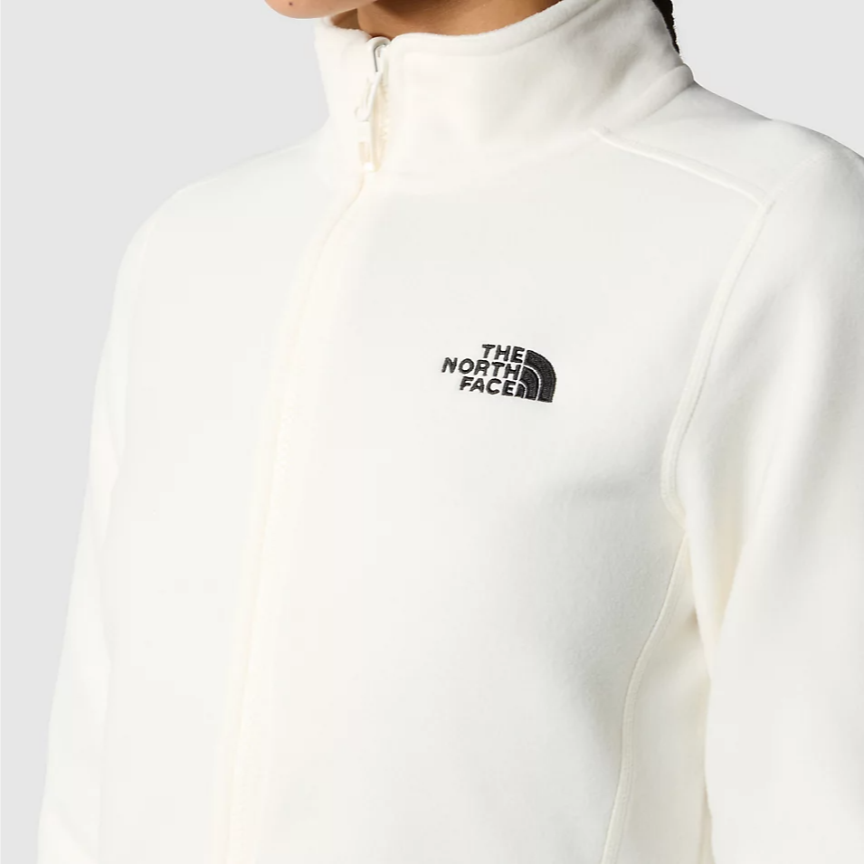 Womens 100 Glacier Full-Zip Fleece (White Dune)