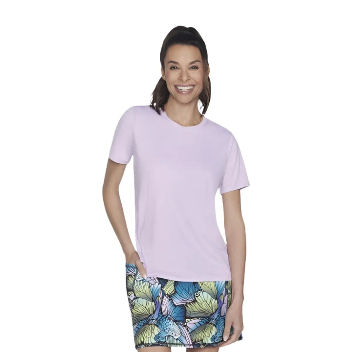 Womens GoDri Swift Tunic Tee (Purple)