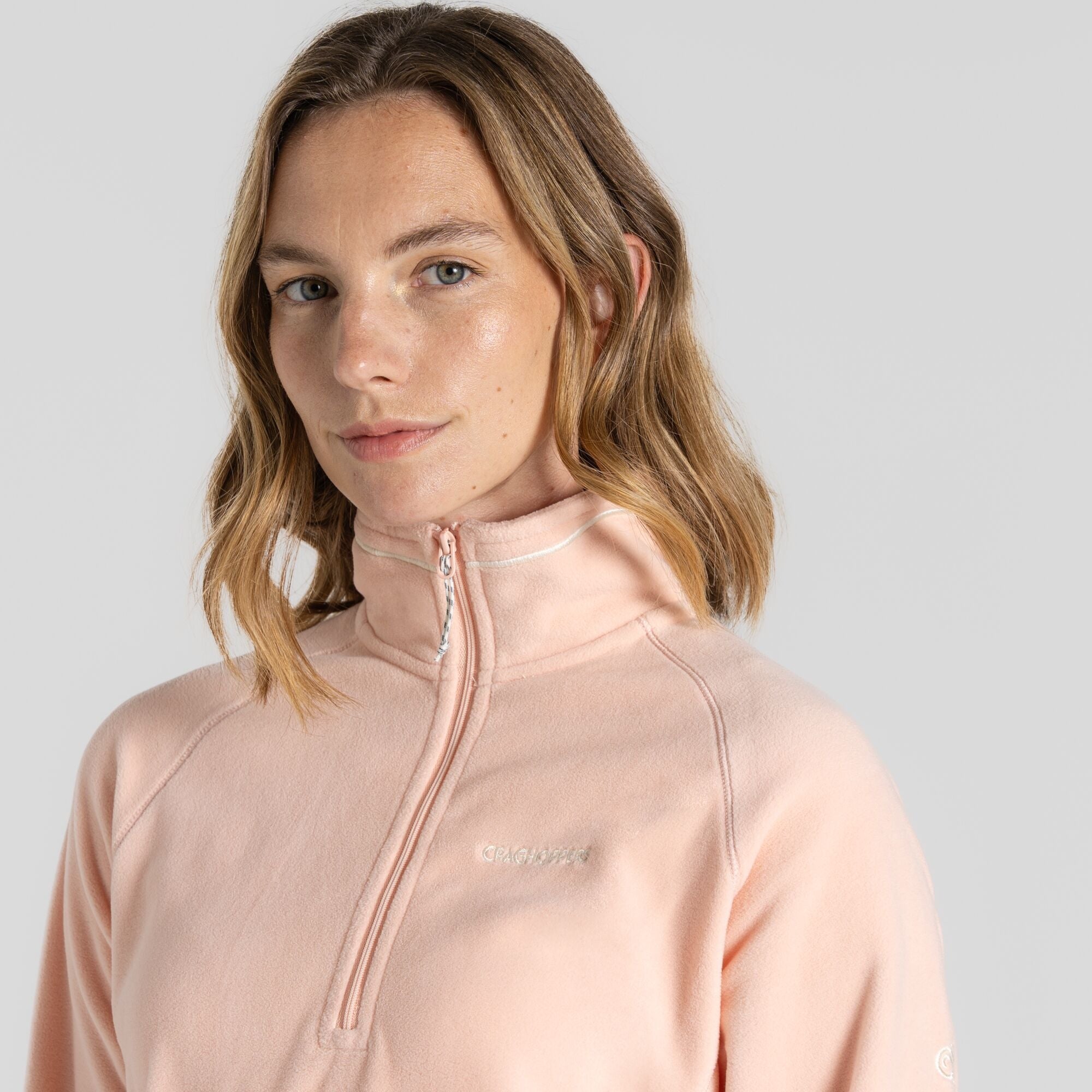 Womens Miska VI Half Zip (Pink Peach)