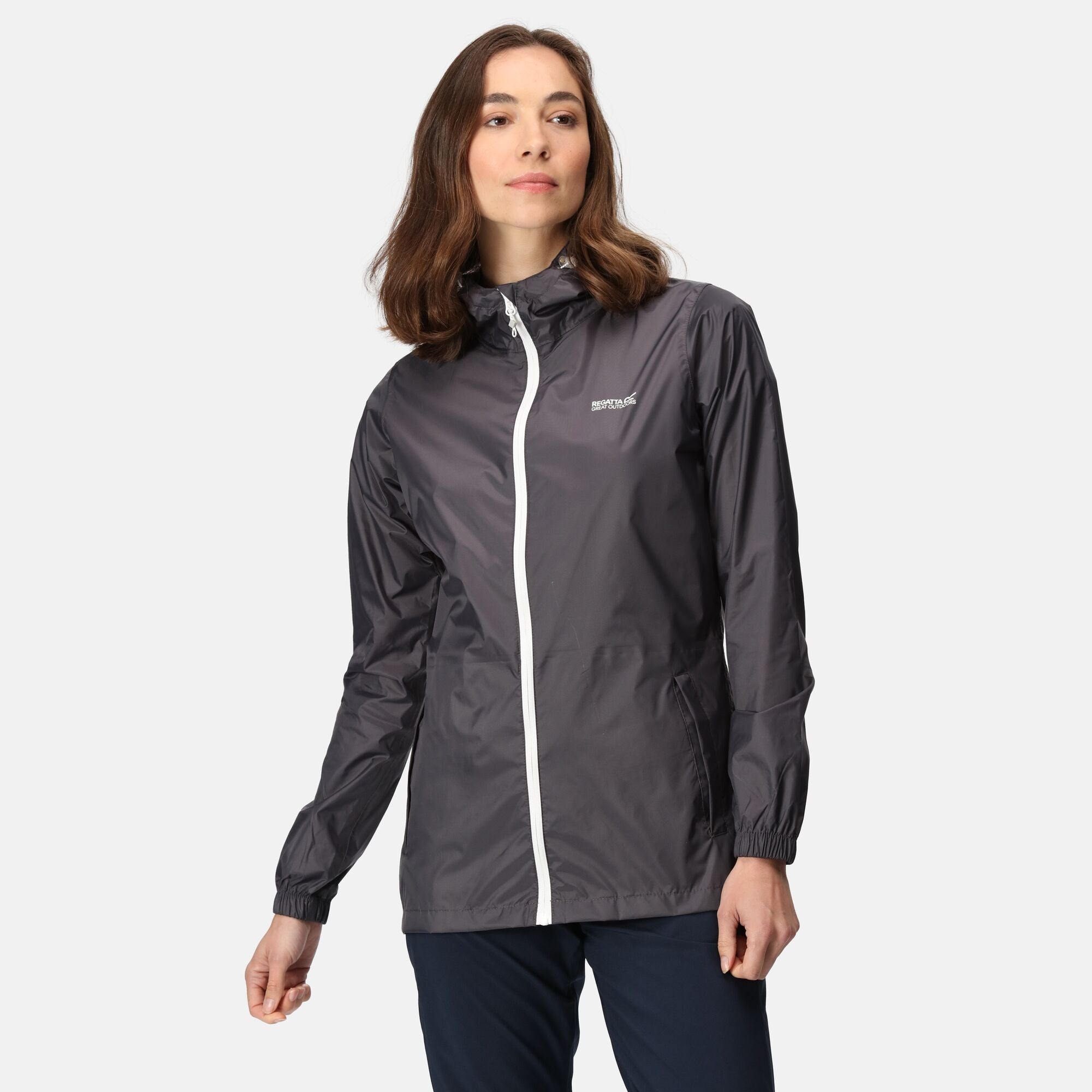 Womens Pack It Jacket (Seal Grey)