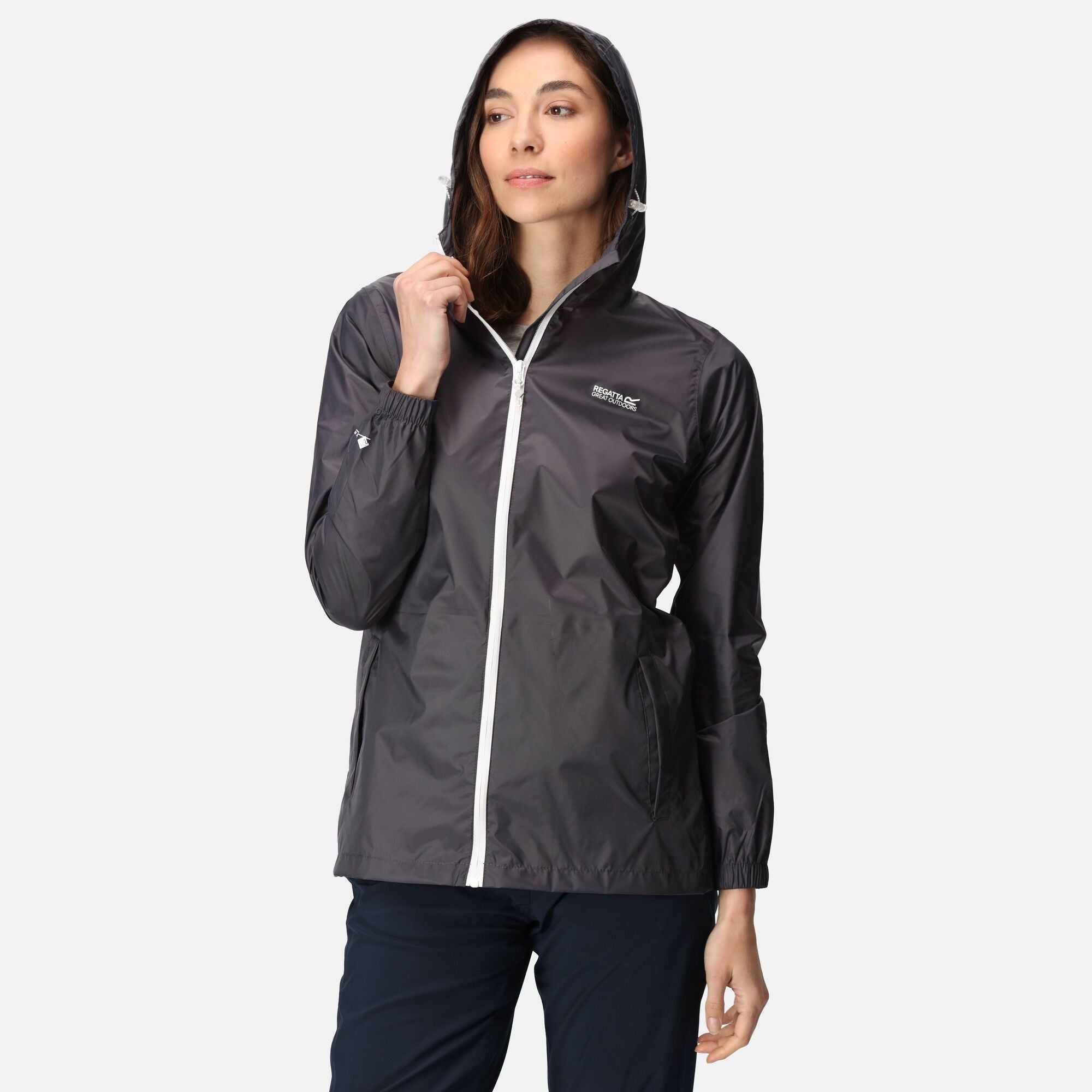 Womens Pack It Jacket (Seal Grey)