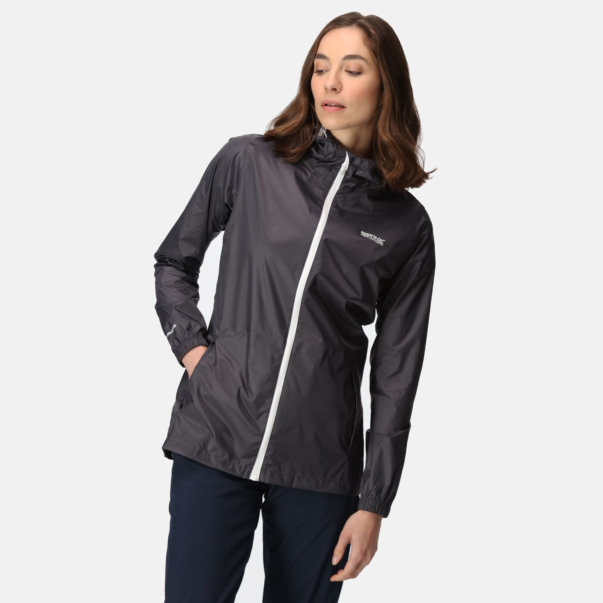Womens Pack It Jacket (Seal Grey)