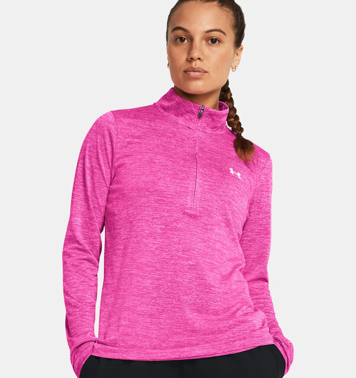 Womens Tech 1/2 Zip (Pink)