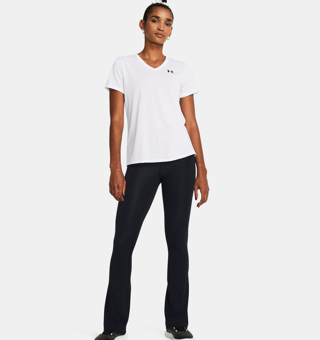 Womens Tech V-Neck Short Sleeve (White)