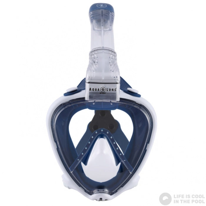 Adults Full Face Smart Snorkel System (Clear/Blue)