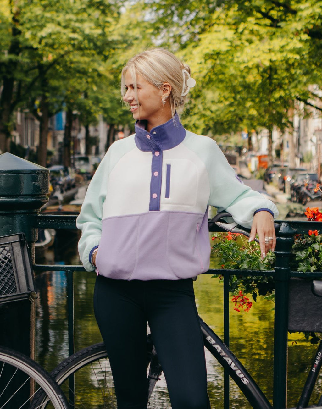 Snap Polar Fleece (Lilac Mint)