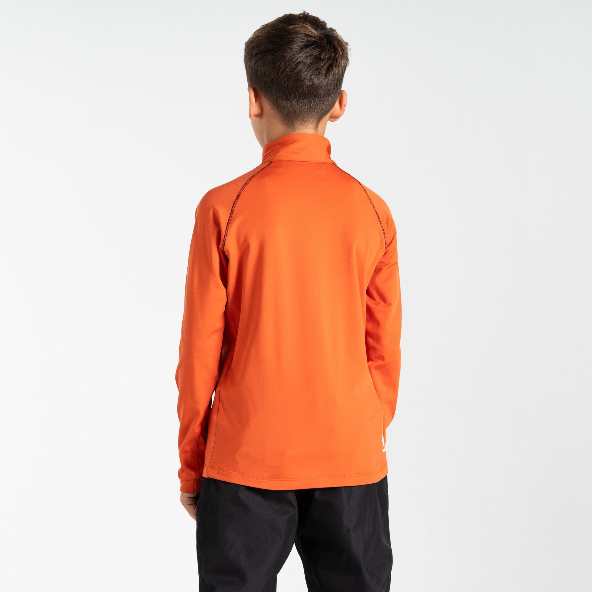 Boys Consist II Recycled Core Stretch Half Zip (Orange Rust)