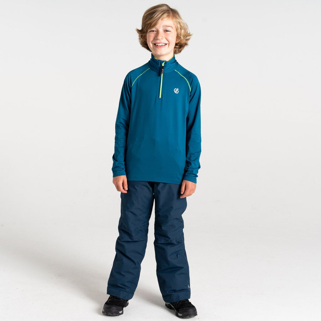 Boys Consist II Recycled Core Stetch Half Zip (King Fish Blue)