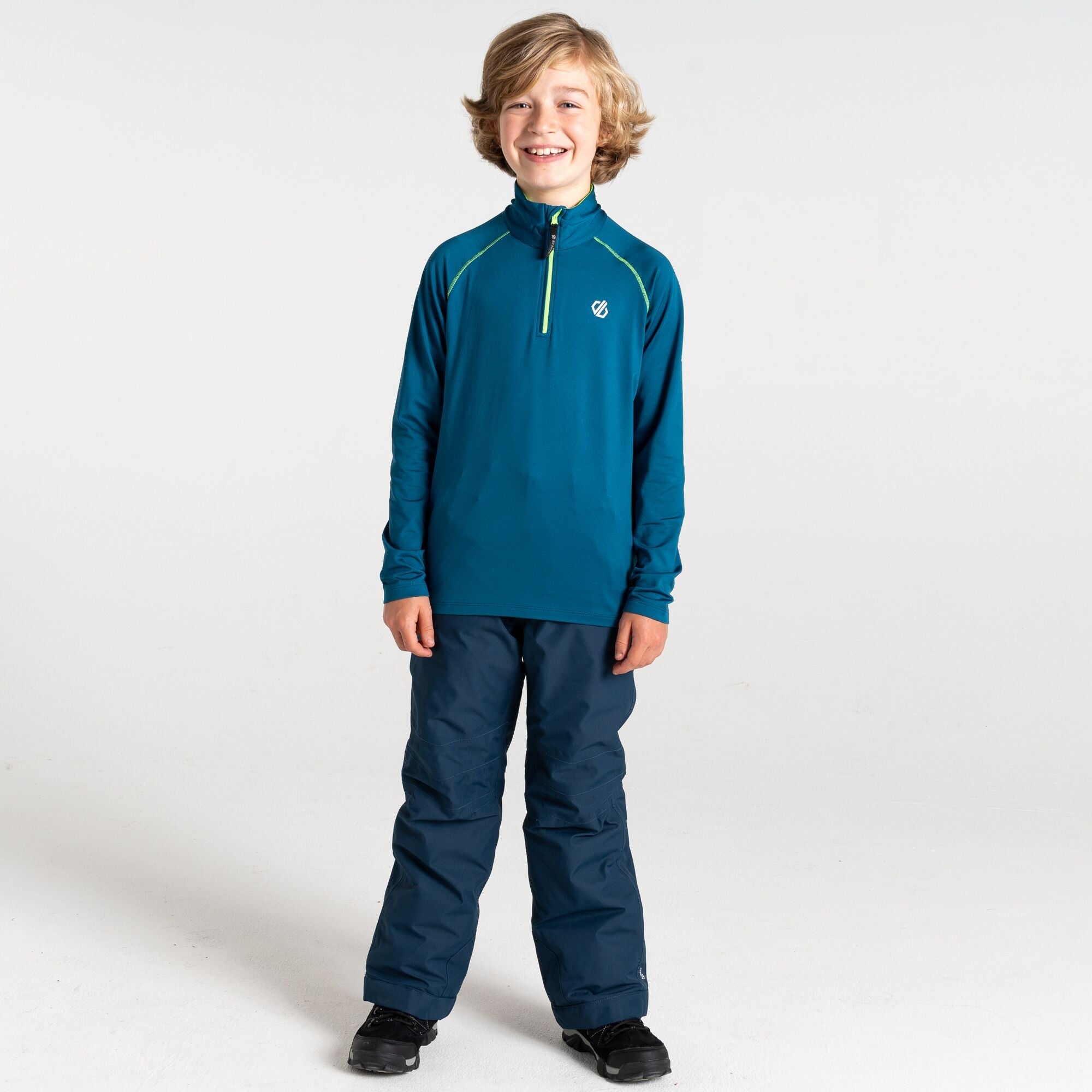 Boys Consist II Recycled Core Stetch Half Zip (King Fish Blue)