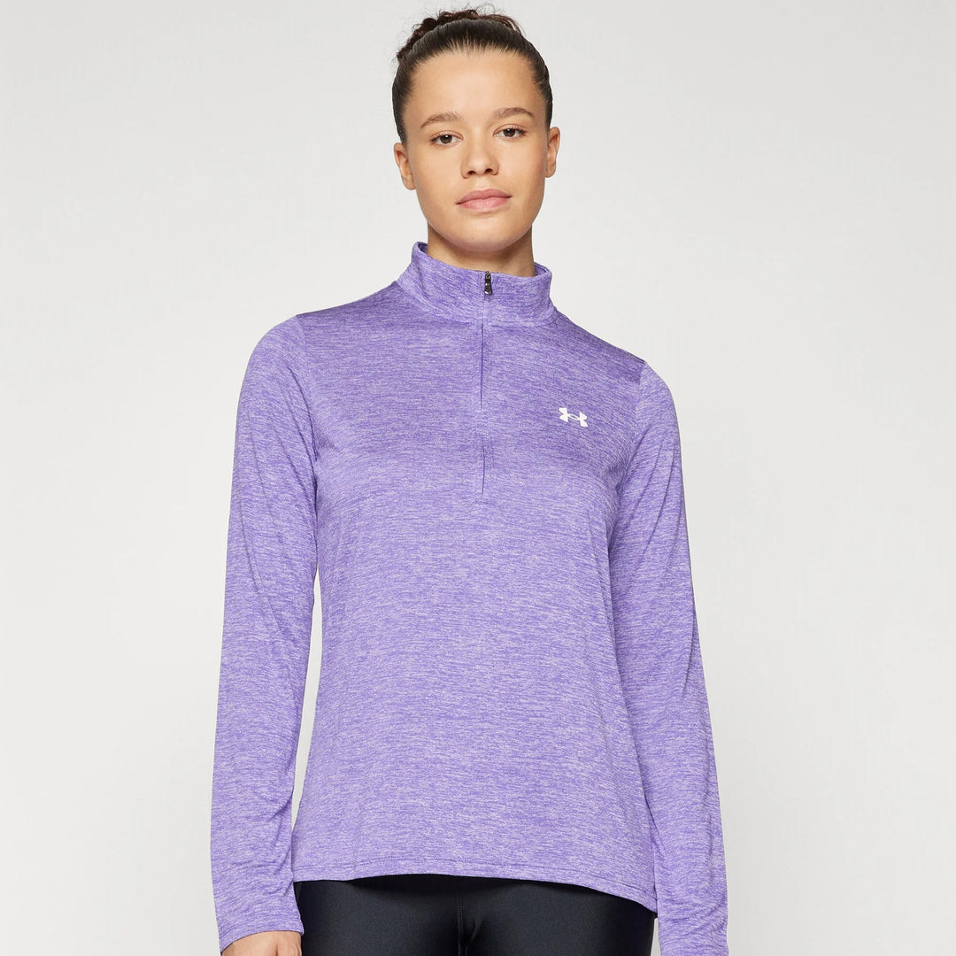 Womens Tech Twist 1/2 Zip (Purple)