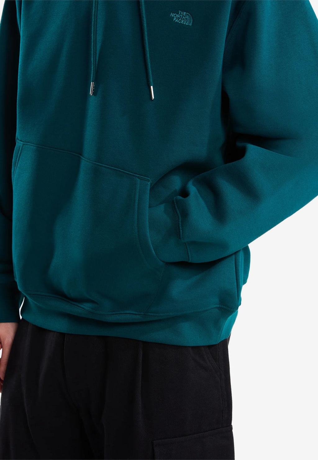 Mens Essential Simple Dome Relaxed Hoodie (Pacific Teal)