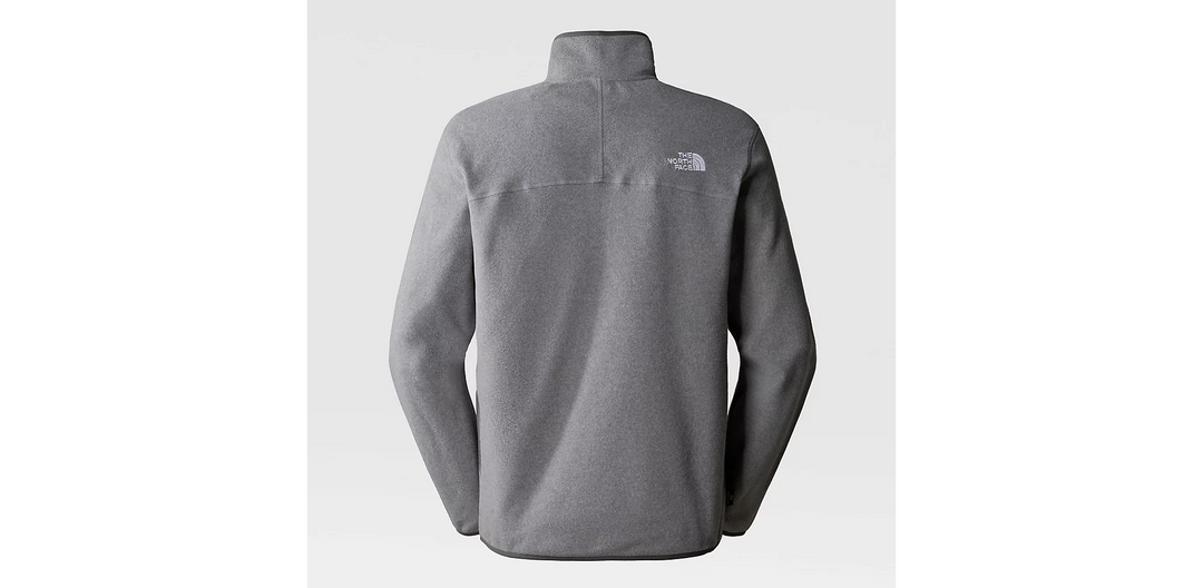 Mens 100 Glacier 1/4 Zip Fleece (Heather Grey)