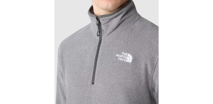 Mens 100 Glacier 1/4 Zip Fleece (Heather Grey)