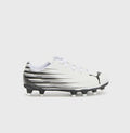 Junior Attacanto FG/AG Boots (White/Black)